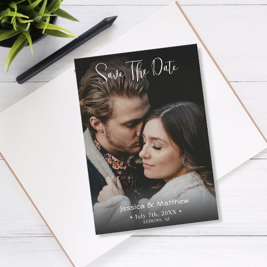 Save the Date, Name des vollständigen Fotos und In Mitteilungskarte