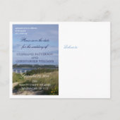 Save the Date Nantucket Wedding Brant Point Light Ankündigungspostkarte (Rückseite)