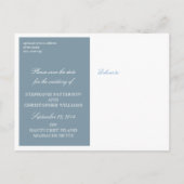 Save the Date Nantucket Wedding ruhiger Hafen Ankündigungspostkarte (Rückseite)