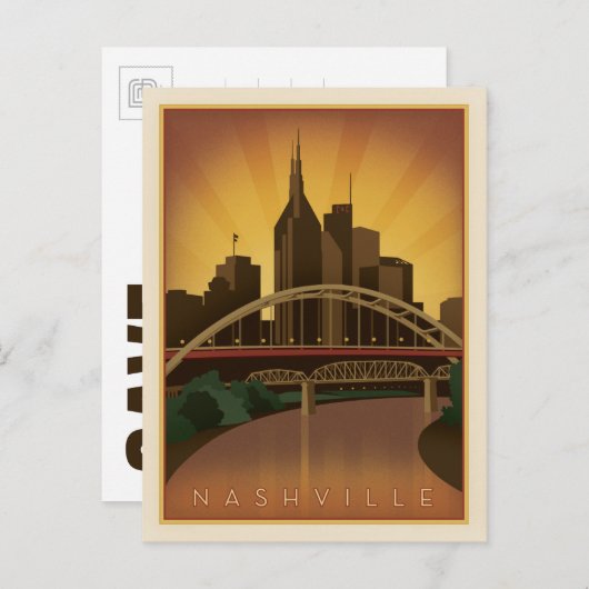 Save The Date | Nashville, TN - Legacy Bridges Ankündigungspostkarte (Vorne/Hinten)