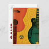 Save The Date | Nashville, TN - Mandolin Guitar Ankündigungspostkarte (Vorne/Hinten)