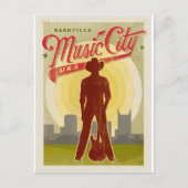 Save The Date | Nashville, TN - Music City USA Ankündigungspostkarte (Vorderseite)