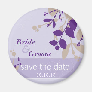 SAVE THE DATE: Natur - lilac lila latte Magnet