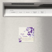 SAVE THE DATE: Natur - Vanille lilac lila Magnet (In Situ (Geschirrspüler))