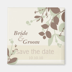 SAVE THE DATE: Natur - Vanillemoos mocha Magnet