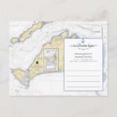 Save the Date #Nautical Anchor | #SaveTheDate MV Ankündigungspostkarte (Rückseite)