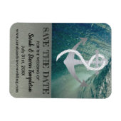 Save the Date Nautical Sailor Anchor Wedding Magnet (Horizontal)