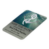 Save the Date Nautical Sailor Anchor Wedding Magnet (Linke Seite)