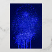 Save the Date Neujahrskarte Folien Feiertagskarte (Rückseite)