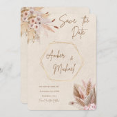 Save the Date neutrale und florale Einladungen (Vorne/Hinten)