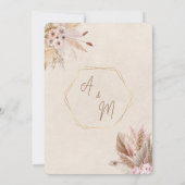 Save the Date neutrale und florale Einladungen (Rückseite)