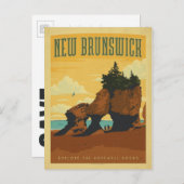 Save The Date | New Brunswick, Kanada Postkarte (Vorne/Hinten)