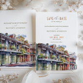 Save the Date New Orleans City French Quarter Einladung