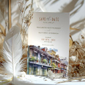 Save the Date New Orleans Französische Kathedrale Einladung