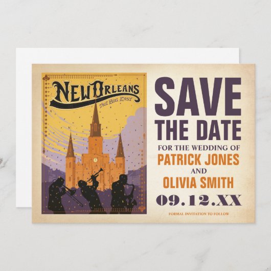 Save The Date | New Orleans, LA (Vorne/Hinten)