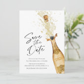 Save the Date New Years Invitation Einladung (Stehend Vorderseite)