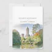 Save the Date New York City Zielort Einladung (Rückseite)