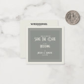 Save the Date News Papier Hochzeitskarte Mitteilungskarte (Vorderseite/Rückseite Beispiel)