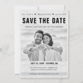 Save the Date Newspaper Template Photo Grunge (Vorderseite)