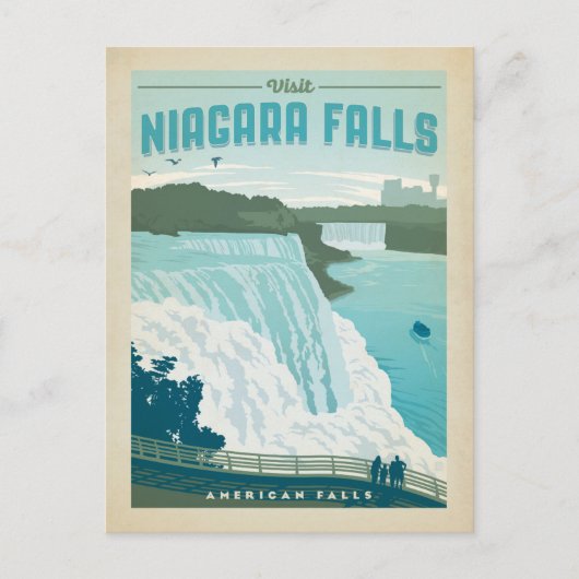 Save The Date | Niagara Falls, NY Ankündigungspostkarte (Vorderseite)