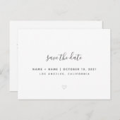 Save the Date Niedliche Hochzeitsankündigung Postk Postkarte (Vorne/Hinten)
