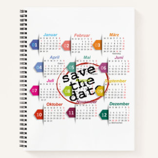 Save the Date Notebook Notizblock