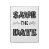 Save the Date Notizblock (Rotiert)