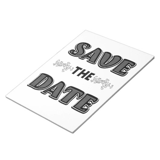 Save the Date Notizblock (angewinkelt)