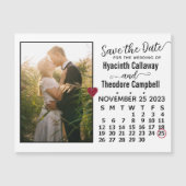 Save the Date November 2023 Kalender Foto Magnet (Vorderseite)