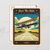 Save The Date | Ohio Einladung Postkarte (Vorne/Hinten)