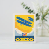 Save The Date | Ohio Einladungspostkarte (Stehend Vorderseite)