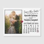 Save the Date Oktober 2023 Kalender Foto Magnet (Vorderseite)