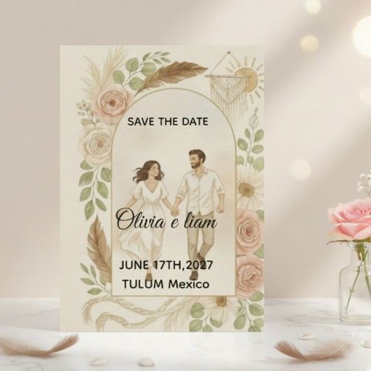 Save the Date: Olivia & Liam Einladung