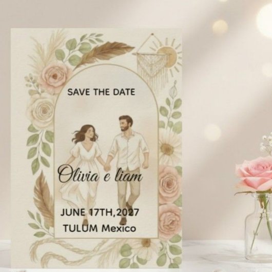 Save the Date: Olivia & Liam Einladung