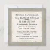 Save the Date - Ombre Zickzack Stripe Zig Zag Foto Einladung (Rückseite)