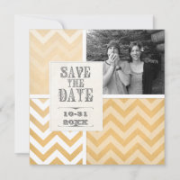 Save the Date - Ombre Zickzack Stripe Zig Zag Foto