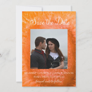 Save The Date  Orange Achat-Scheibe