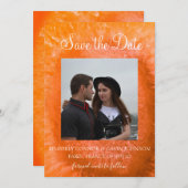Save The Date |Orange Agate Slice (Vorne/Hinten)