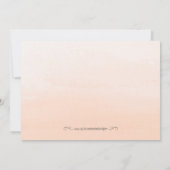 Save the Date Orangefarbene Farbe Einladung (Rückseite)