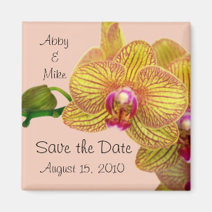 Save the Date - Orchideen-Magnetrosa Magnet