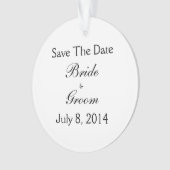 Save The Date Ornament (Vorderseite)