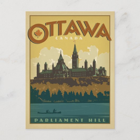 Save The Date | Ottawa, Kanada Ankündigungspostkarte (Vorderseite)