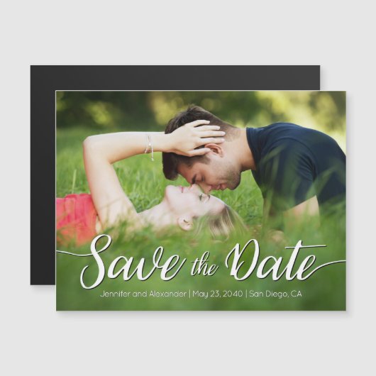 Save the Date Outdoor-Foto Magneteinladung (Vorne/Hinten)