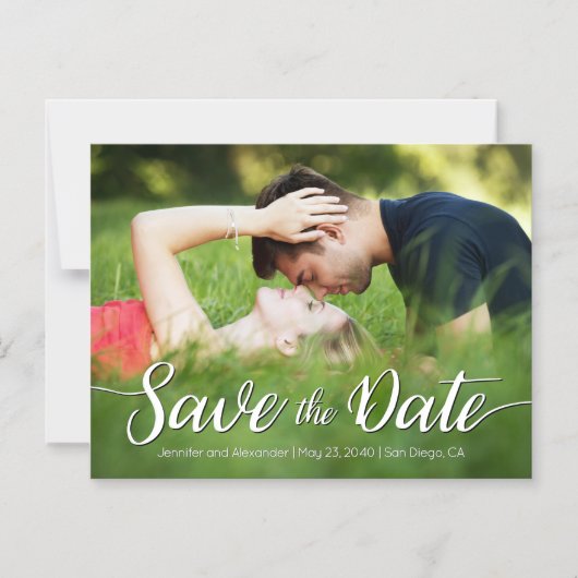 Save the Date Outdoor-Foto Magneteinladung (Vorderseite)