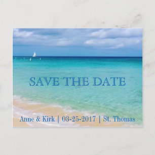 Save The Date   Ozean   Postkarte