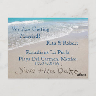 Save The Date   Ozean   Postkarte