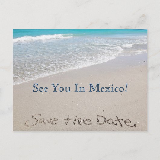 Save The Date | Ozean | Postkarte (Vorderseite)