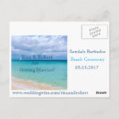 Save The Date | Ozean | Postkarte (Rückseite)