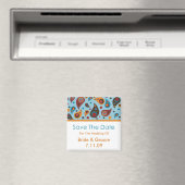 Save the Date - Paisley Magnet (In Situ (Geschirrspüler))
