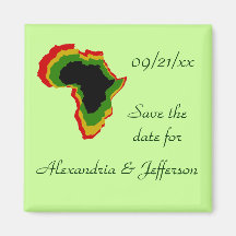 "Save the Date" - Panafrikanische Farben